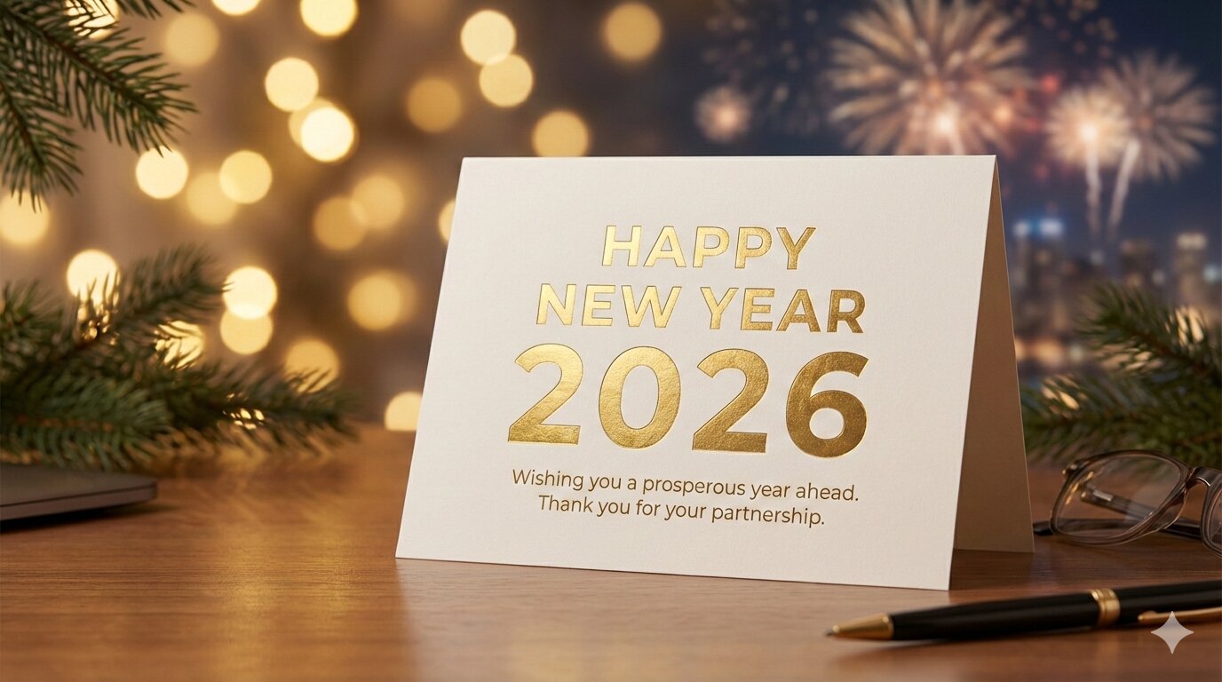 Χαιρετισμός 2026 Η ρύθμιση των διακοπών μας για το νέο έτος.